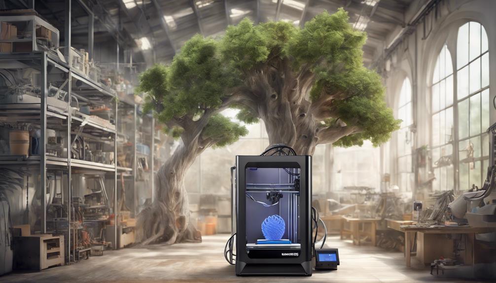 innovative tree like printing supports